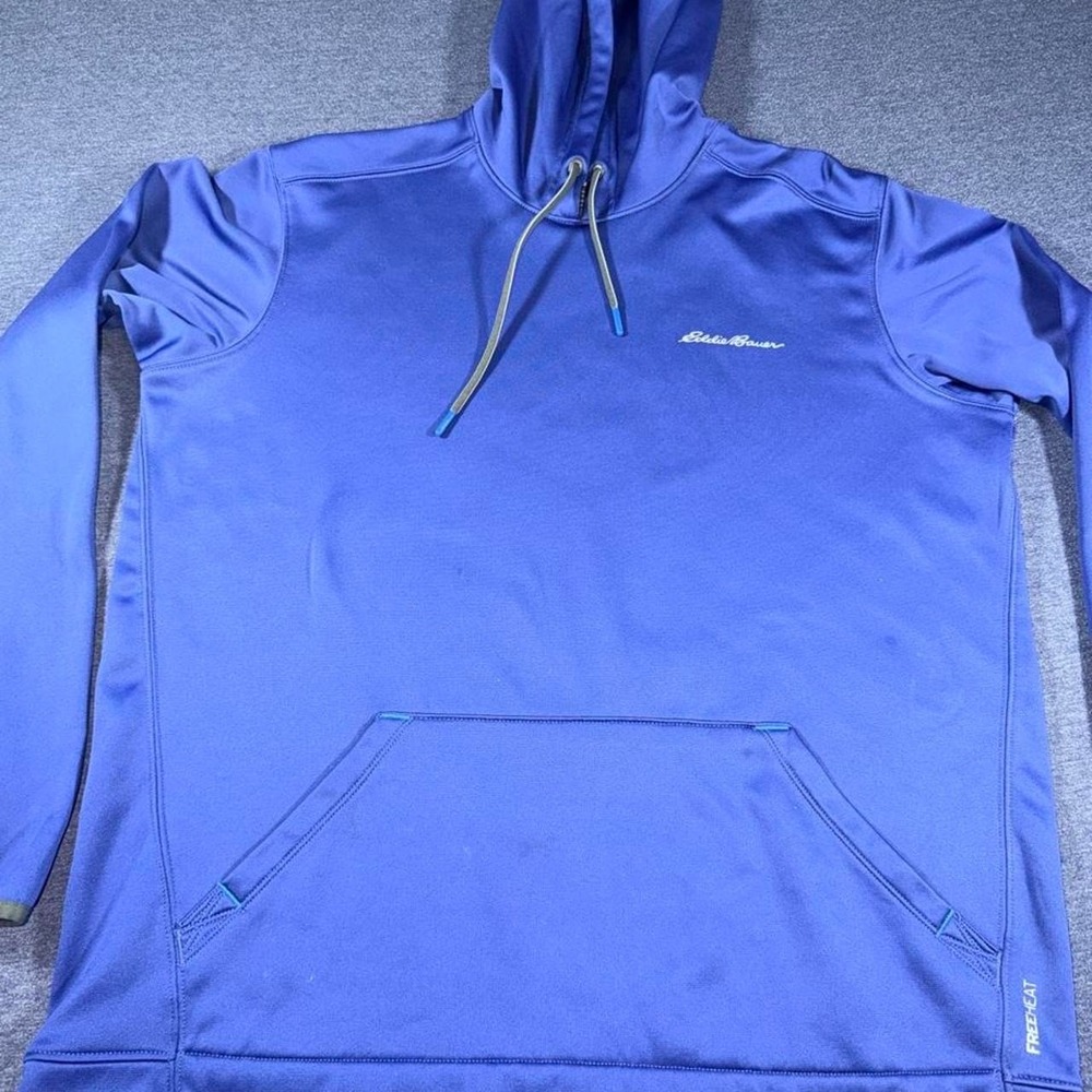 Eddie Bower Blue Pullover Free head Hoodie size L